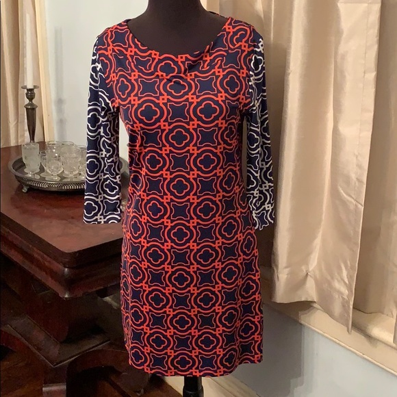 Tracy Negoshian Geometric Patterned Dress XS 🐶😻 - Picture 1 of 8